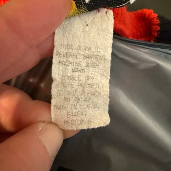 Mickey Donald Duck Black Kids Pullover Sweater Medium Acrylic Disney Vintage - Picture 7 of 8